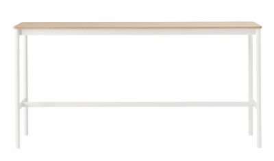 Base High Table Stehtisch 190x50x H 95 cm / EICHE / GESTELL WEISS Muuto EINZELSTÜCK
